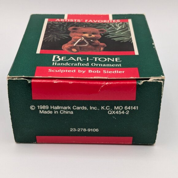 Hallmark Keepsake Bear-I-Tone Handcrafted Ornament 1989 - Picture 8 of 10